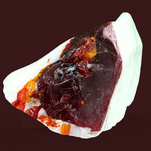 Milk Glass Amberina Ruby Vaseline Swirl Art Glass Cullet Glowing Uranium #4GX40